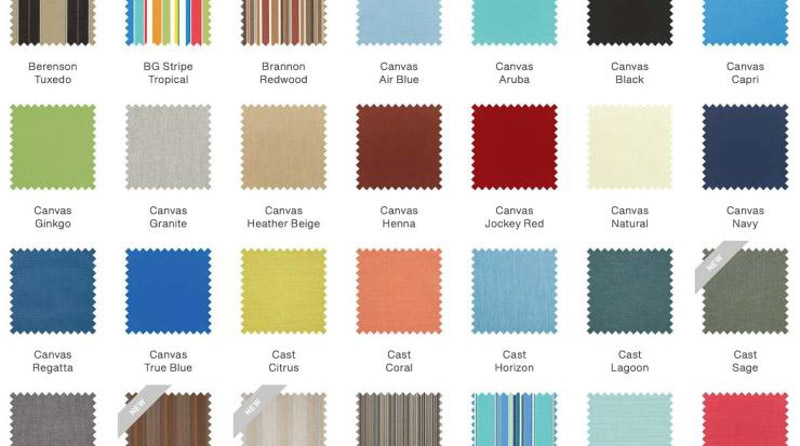 many upholstery color options