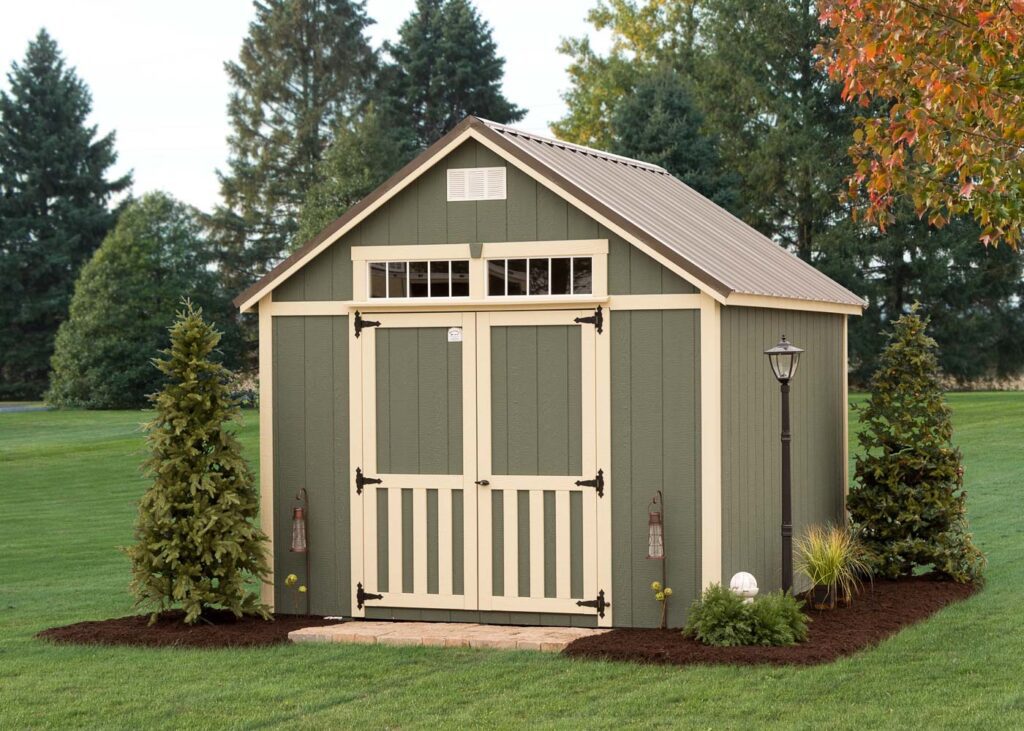Classic A-Frame Shed by Miller's Mini Barns