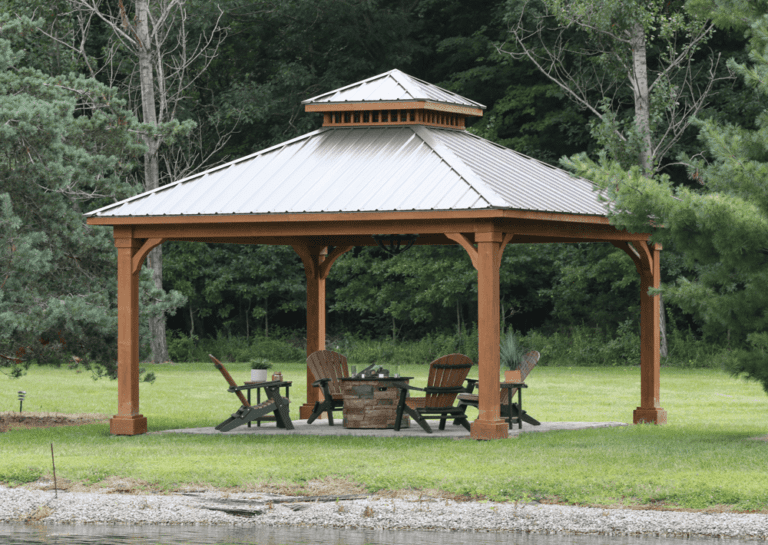 Cascade Wood Pavilion in Stock!