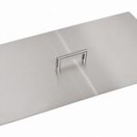 Accessories 12" x 24" Rectangular Stainless Steel Burner Cover by Miller's Mini Barns Fire Pit Accessories