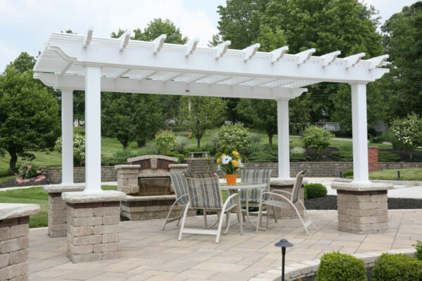 12x16 ft Urbana White Deluxe shade 6x6 Square posts