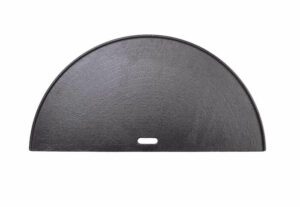 Grill Accessories Half Moon Cast Iron Reversible Griddle Kamado Joe