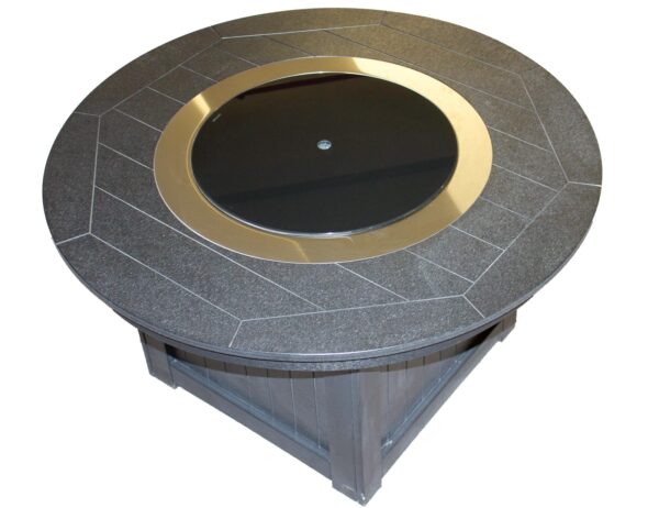 Danoma Fire Pit with the black burner cover - GBC20BK