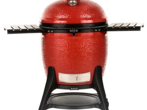 Kamado Joe Grills Big Joe® lll grill,Big Joe® lll grill with the lid opened,inside grill grate of a Big Joe lll grill,Slo Roller cooking grate,covered girl beside a lounge chair,Ceramic Soapstone
