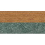 Natural Finishes - Two Tone - Natural Teak on Green
