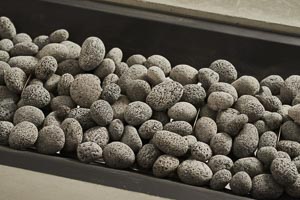 Accessories Tumbled Lava Rock by Miller's Mini Barns Fire Pit Accessories