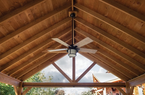 Ceiling Style Sheathing on a pavilion from Miller's Mini Barn Pavilion Ceilings