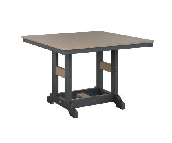 80 Garden Classic 44 Inch Square Table Weatherwood Black 600x500 