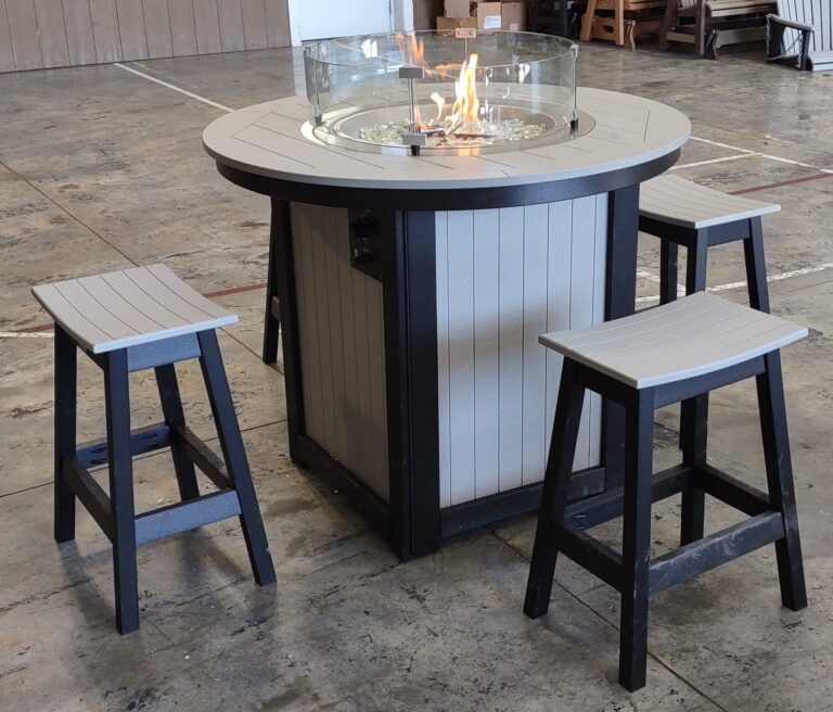 Counter Table with Fire Pit 10-23-5655