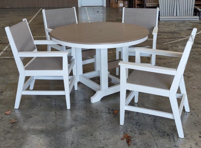 Dining Table with Sling Chairs 10-23-2251
