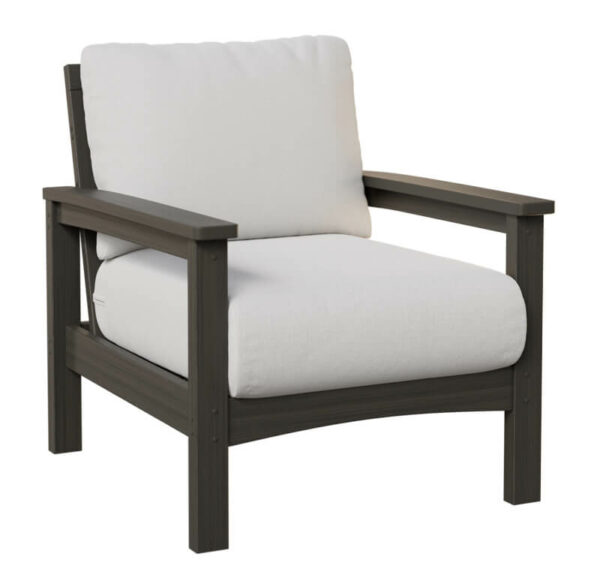 Camden Club Chair with white Fabric