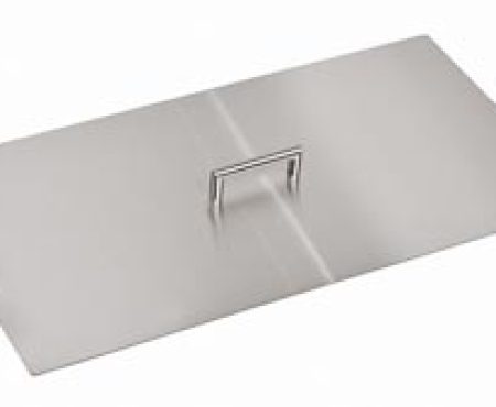 Accessories 12" x 24" Rectangular Stainless Steel Burner Cover by Miller's Mini Barns Fire Pit Accessories