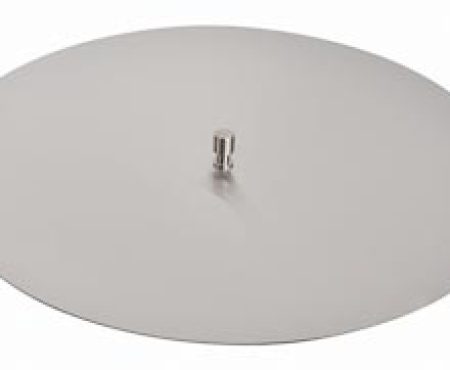 Accessories 21" Round Stainless Steel Burner Cover by Miller's Mini Barns Fire Pit Accessories