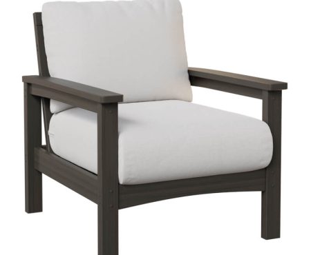 Camden Club Chair with white Fabric