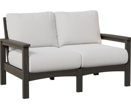 Camden Loveseat with white fabric