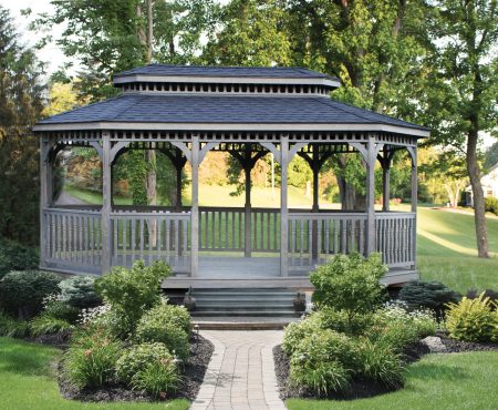 The Savannah Wood poly outdoor Gazebo by Miller's Mini Barns,The brown Savannah Wood poly outdoor Gazebo by Miller's Mini Barns,The Savannah Wood wooden outdoor Gazebo by Miller's Mini Barns,12x20 Savannah Wood wooden outdoor Gazebo