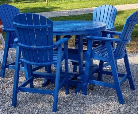 Blue Bar with chairs