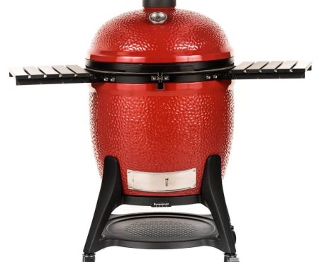 Kamado Joe Grills Big Joe® lll grill,Big Joe® lll grill with the lid opened,inside grill grate of a Big Joe lll grill,Slo Roller cooking grate,covered girl beside a lounge chair,Ceramic Soapstone