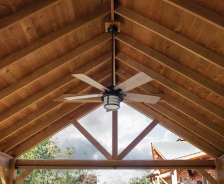 Ceiling Style Sheathing on a pavilion from Miller's Mini Barn Pavilion Ceilings