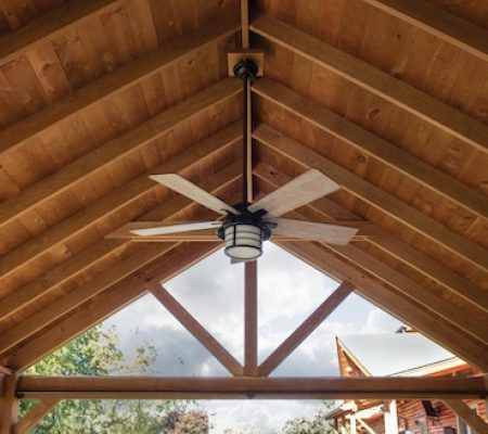 Ceiling Style Sheathing on a pavilion from Miller's Mini Barn Pavilion Ceilings