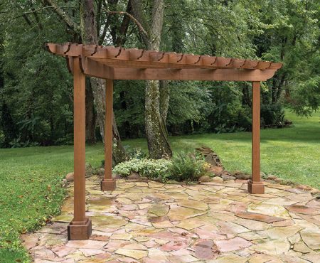 Wooden Pergola Alcove Pergola on stone patio,Cedartone Alcove Pergola,Alcove Pergola by Miller's Mini Barns,Alcove Pergola by Miller's Mini Barns,Alcove Pergola by Miller's Mini Barns,Alcove Pergola by Miller's Mini Barns,Alcove Pergola by Miller's Mini Barns