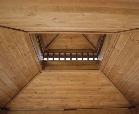 Wood pavilion ceiling